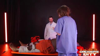 Semaj gets creampie in medic role play nude sex video